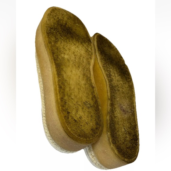 Clarks Wallabees Womens Platform Mule Suede Shoe Size 8 Cream Lace Up Bead Boho - Picture 11 of 16